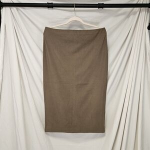 Ardene Classic Brown Pencil Skirt